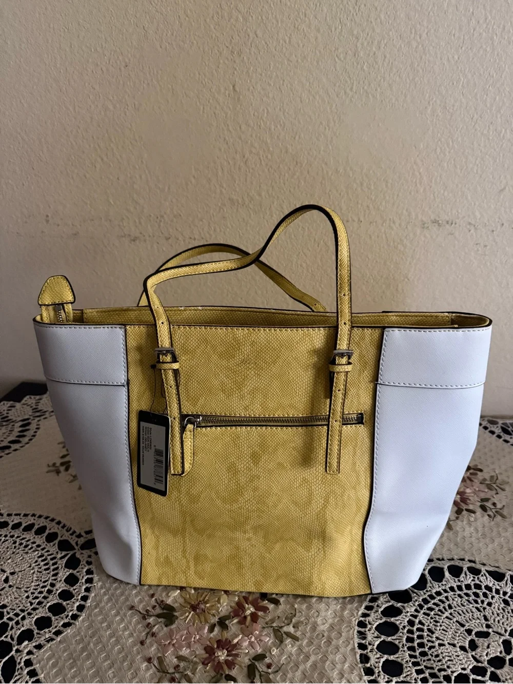 Guess colorblock tote